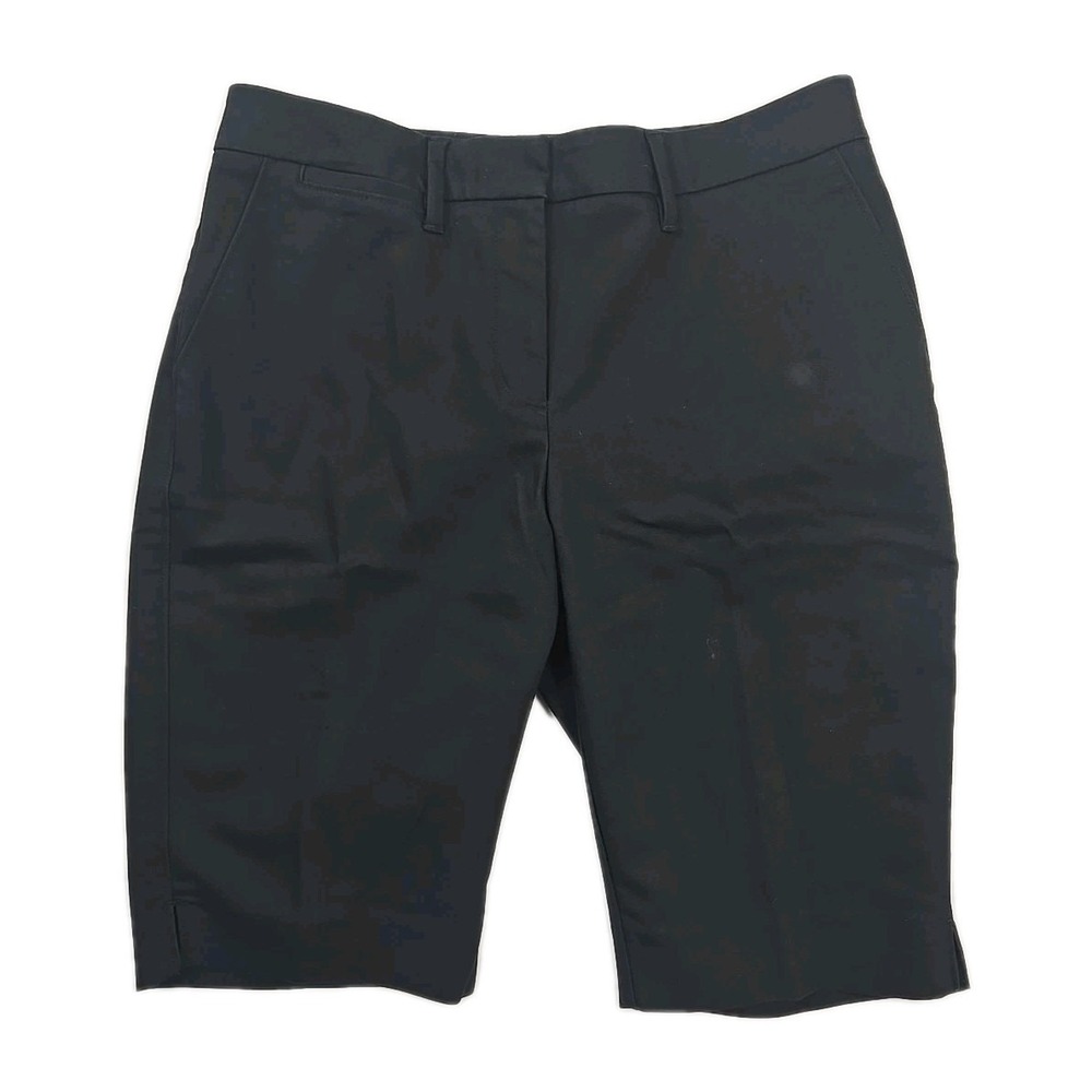WHBM The 11" Bermuda Short Dressy Trouser Shorts Size 2 Black